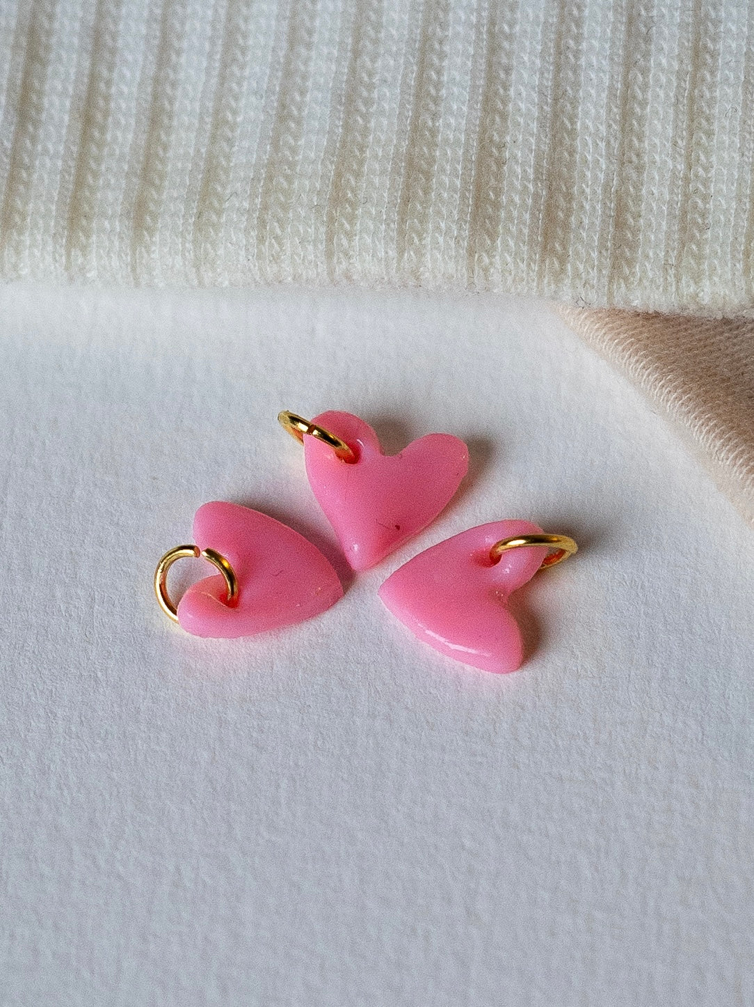 Charms coeur rose