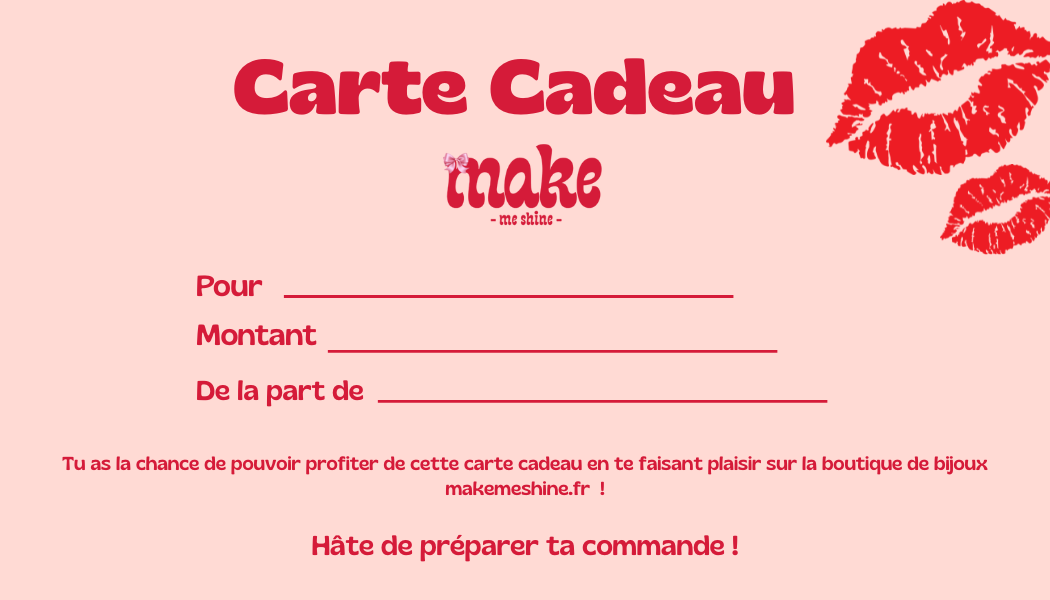 Carte cadeau Make me Shine🎀